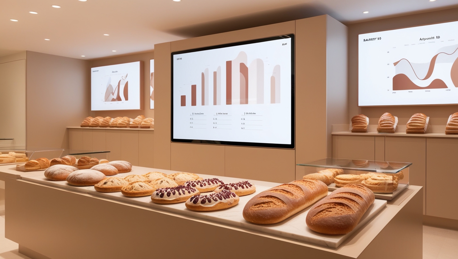 Interior de panadería en Pamplona